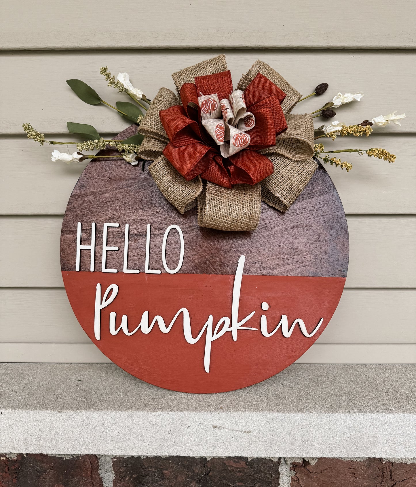 Hello Pumpkin Door Hanger