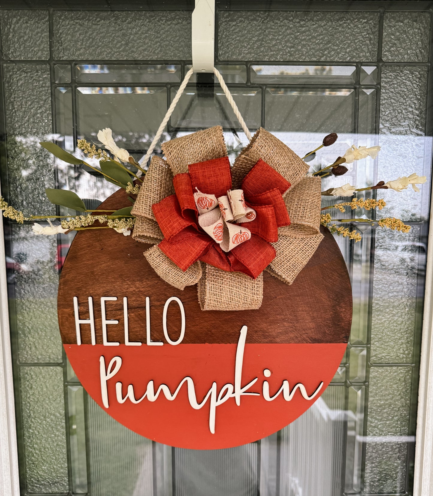 Hello Pumpkin Door Hanger