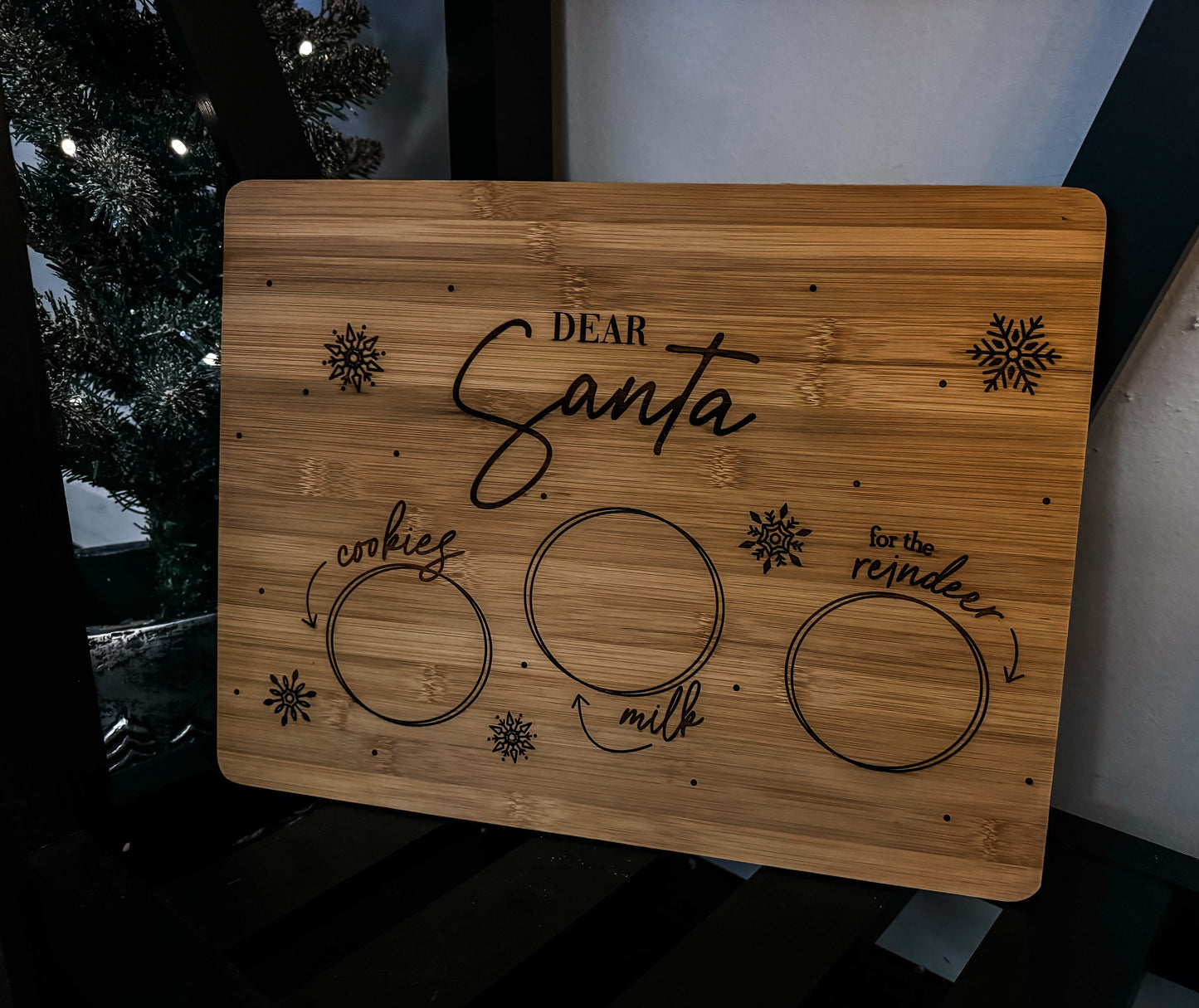 Engraved Santa Tray