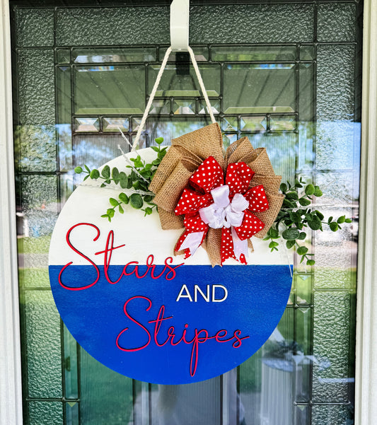 Stars and Stripes Door Hanger