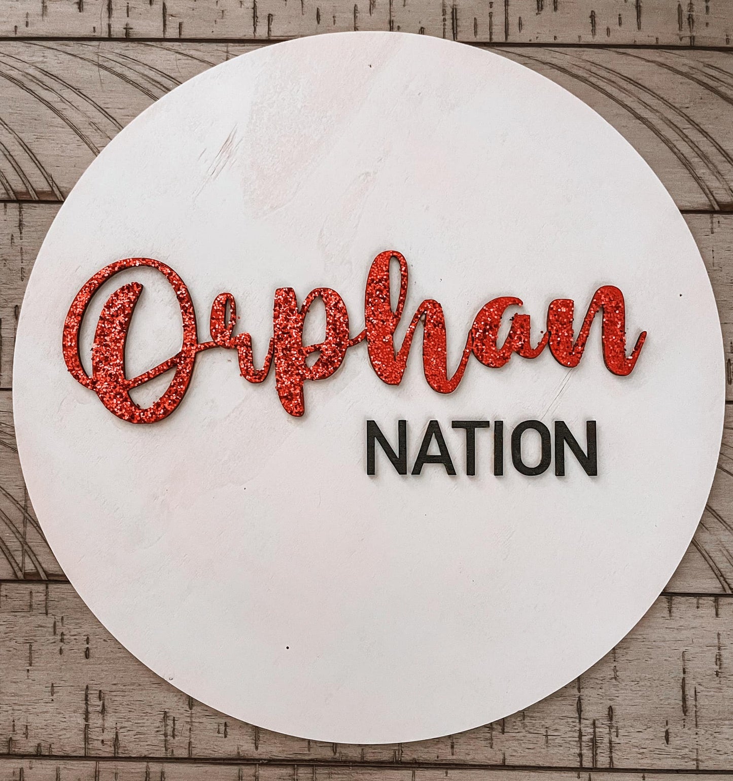 Orphan Nation Door Sign