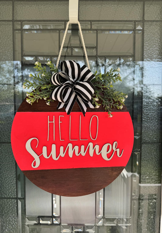 Hello Summer Door Hanger